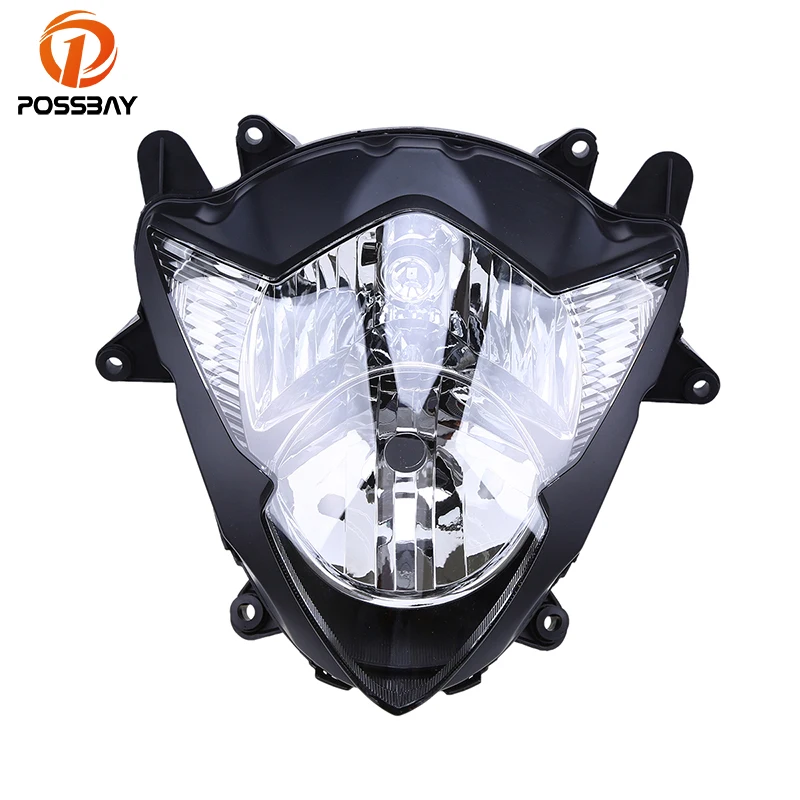 POSSBAY Motorcycle Headlights Assembly Housing Cover Cafe Racer