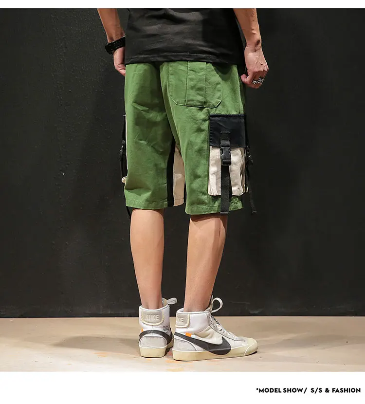 Мужские летние шорты-карго в стиле хип-хоп, мужские шорты для бега, шорты, спортивные штаны, свободные штаны, Pantaloncini Uomo Spodenki Meskie 5X