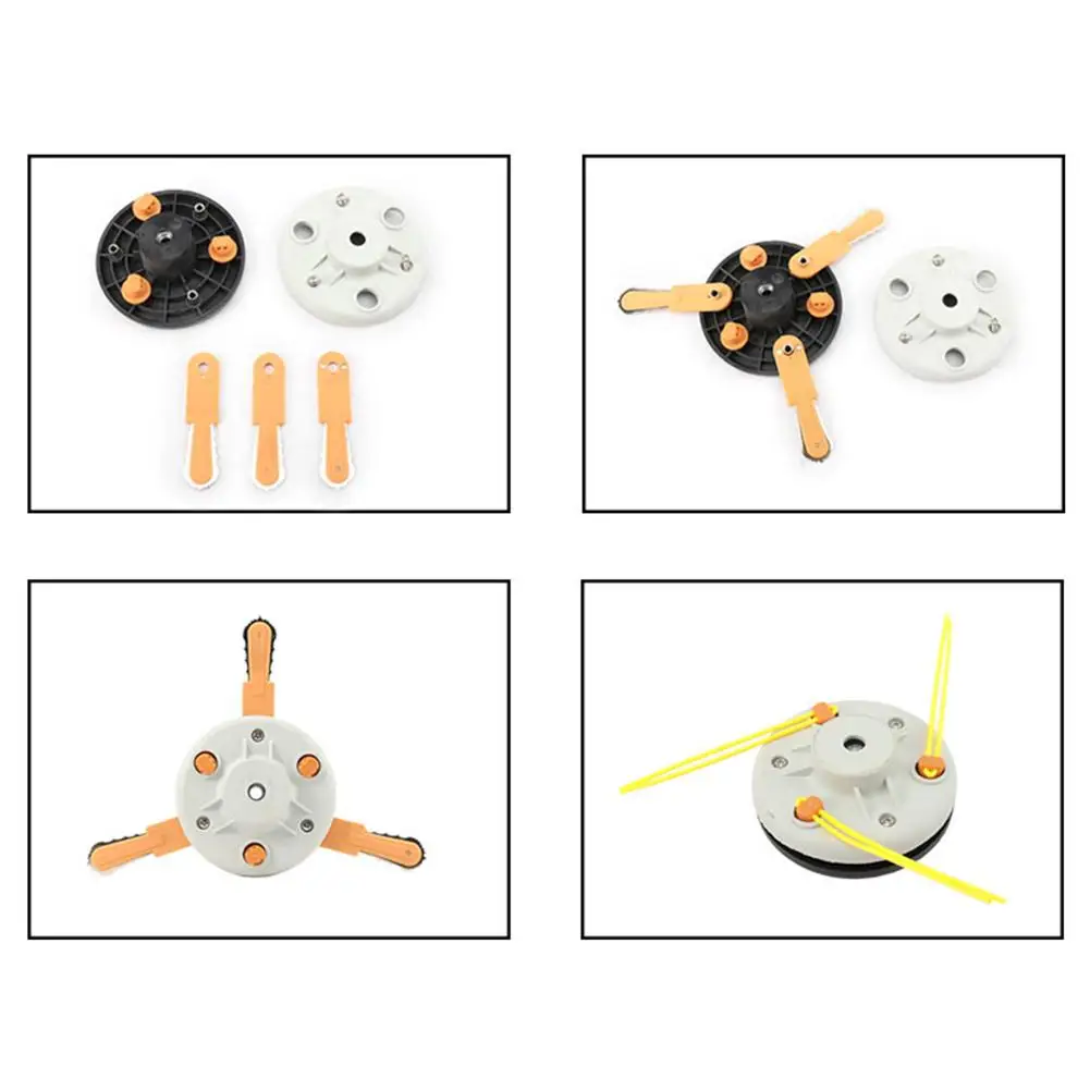 Dual use Power Grass Trimmer Head Plastic Chain Saw with nylon line cutter Easy Cutting for Brush Cutter,Auto bump feed head