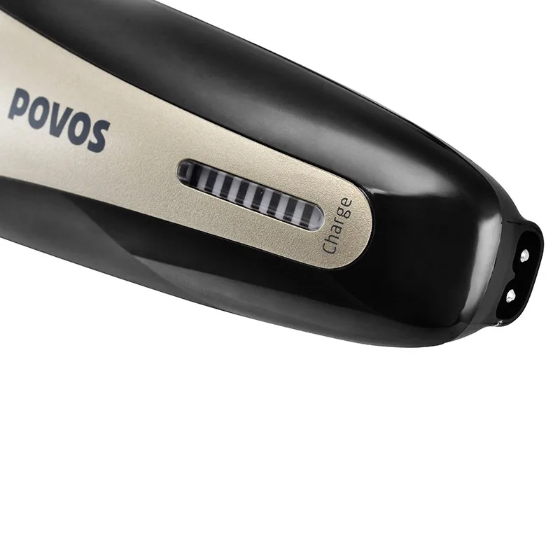 Новая сменная электробритва, бритва для бритья бороды, полностью моющаяся 3D вращающаяся плавающая головка, USB зарядка POVOS PW926