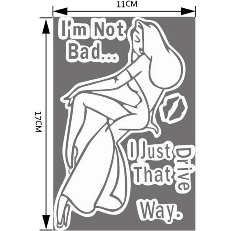 11*17CM Funny Sexy Lady Car Tail Decorative Sticker High Quality Car Window Door Stickers Rear Window Car Sticker