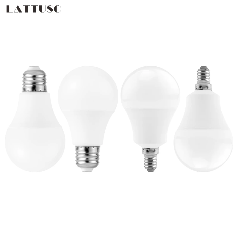 

4PCS LED E14 LED lamp E27 LED bulb AC220V 20W 18W 15W 12W 9W 6W 3W Smart IC Lampada LED Spotlight Table Lamps light Bombilla