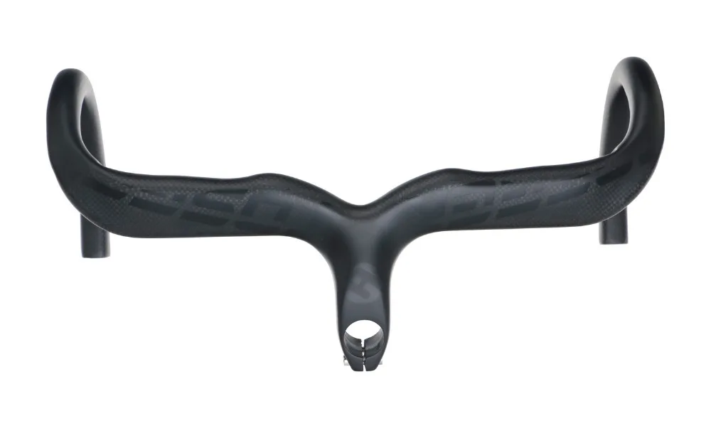 

Toseek Full Carbon Fiber Road Handlebar Bent Bar bicycle Integrated matte handlebar 3K carbon road handlebar bike parts 28.6mm