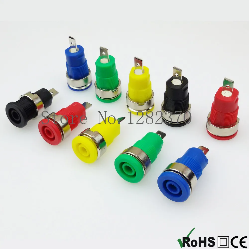 

[SA] BS4306 high pressure safety type 4mm banana socket panel hole Safety Pannel Socket --100pcs/lot