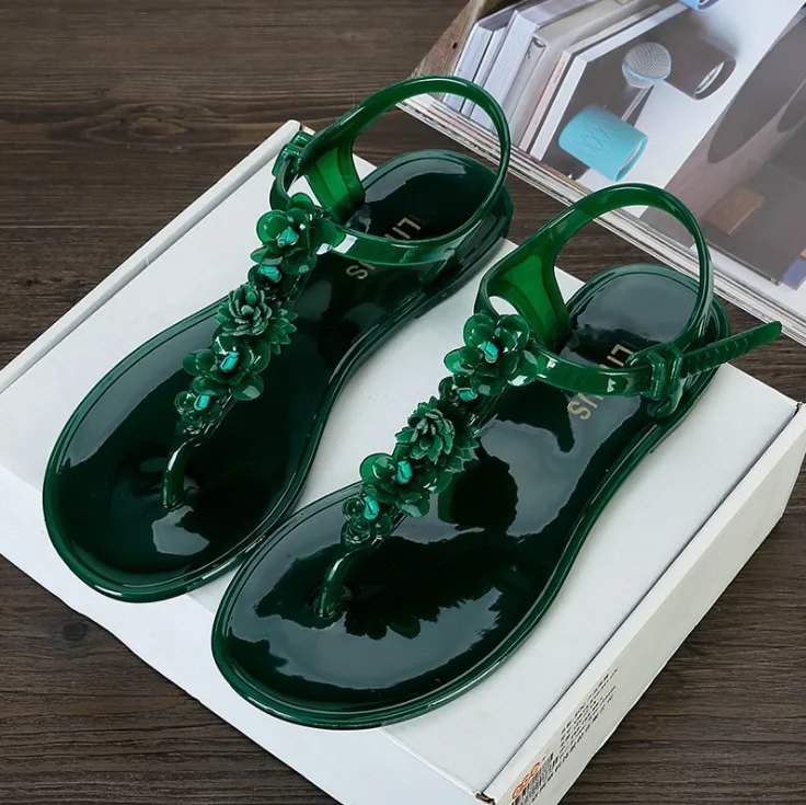 

OLOMM Women Sandals Flip Flops 2019 New Summer Fashion Beach Flower Breathable Non-slip Flat Shoes Slides Lady Casual Female