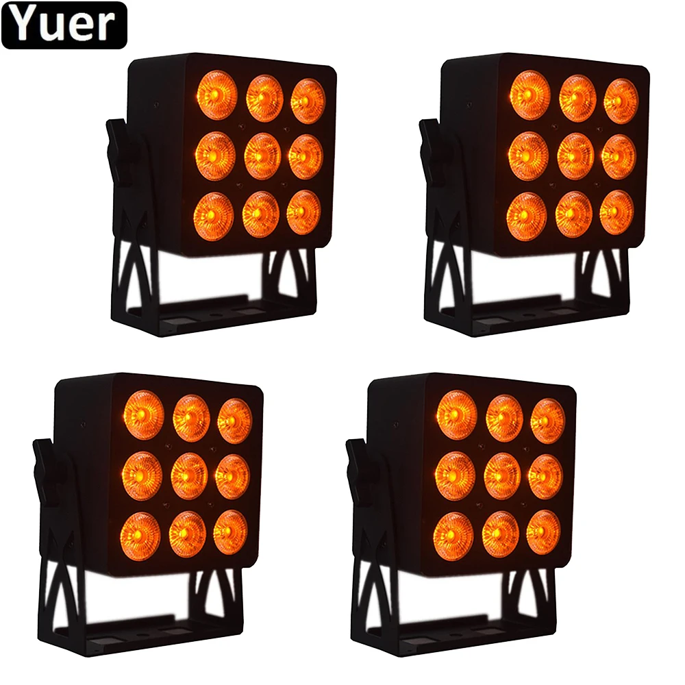 4 шт./лот 9x18 Вт LED RGBWA UV 6в1 Par свет DMX512 6/10 канальный DJ диско вечерние Клубные бар