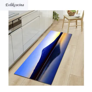 

Free Shipping Mountain Lake Tapis Salon Absorbent Bath Mat Area Rug for Living Room Bedroom Floor Carpet Tapete Infantil