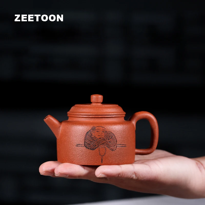 130cc Authentic Yixing Teapot Master Handmade De Zhong Pot Chinese