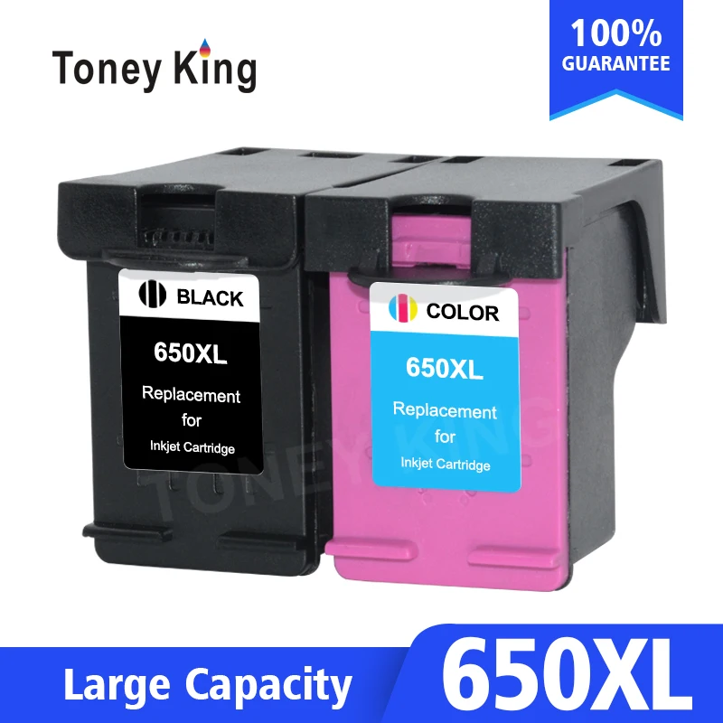 Toney King 650xl Ink Cartridge Replacement For Hp 650 Xl For Hp Deskjet 1015 1515 2515 2545 2645