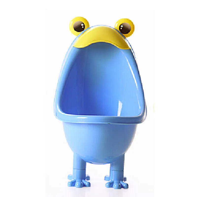 Милый детский горшок с изображением лягушки, писсуары для мальчиков, милый детский горшок для туалета обучающий горшок для детей - Цвет: Синий