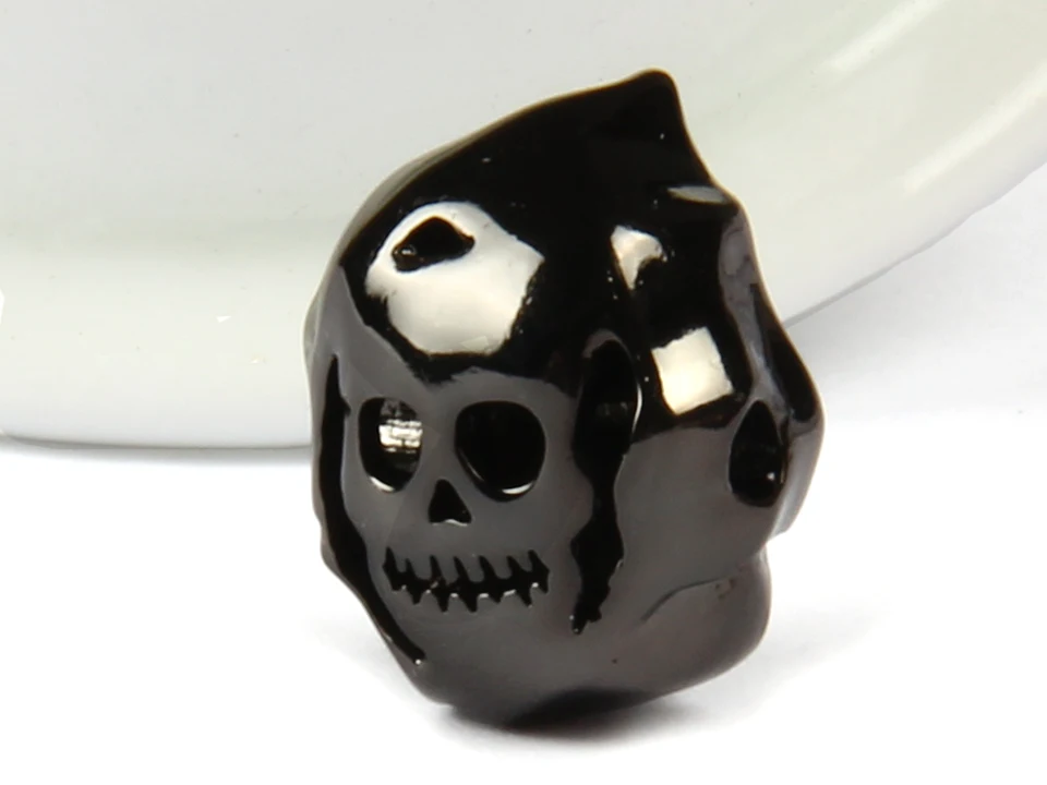 Ailatu 10 шт/партия микро проложить черный кубический цирконий Ghostly череп украшенный для DIY модный браслет или ожерелье ювелирные изделия