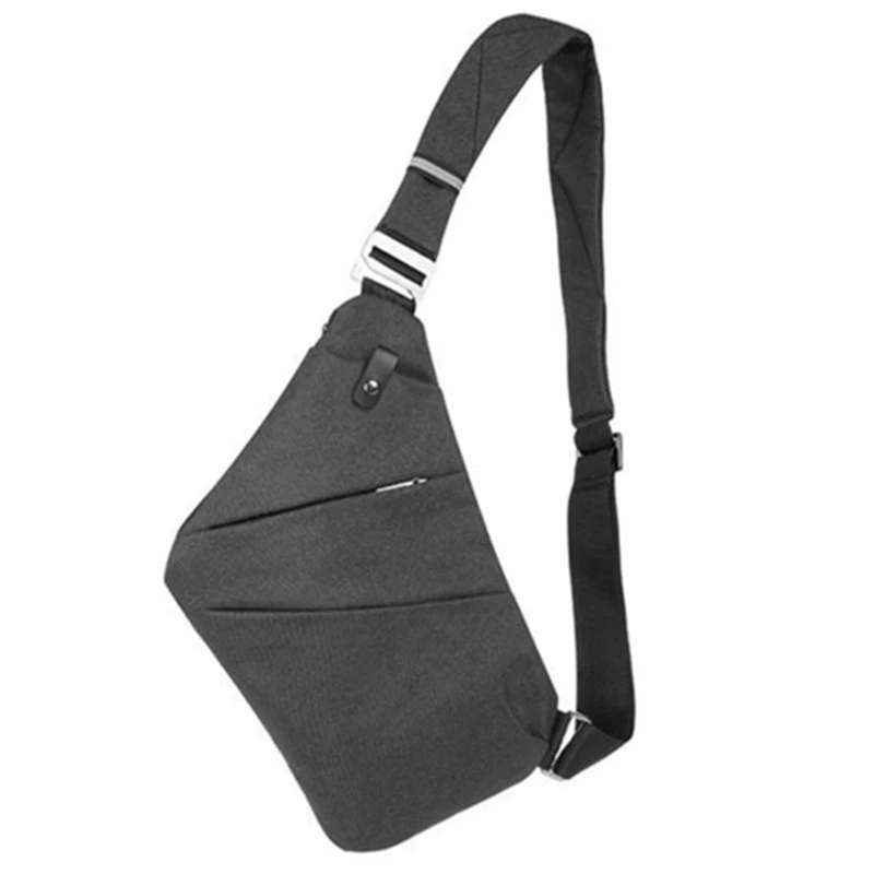 

New Osoce Men Nylon Crossbody Shoulder Chest Thin Sling Casual Bag Satchel