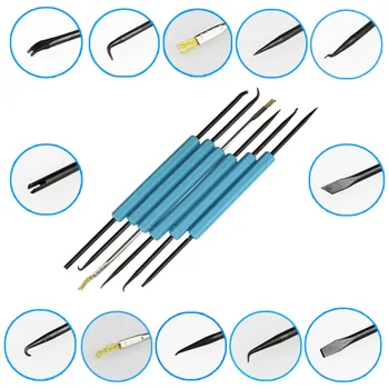 

Hot 6 in1 Solder Assist Soldering Supplies Desoldering Circuit Board Soldering Aids Tool Set Educational Equipment