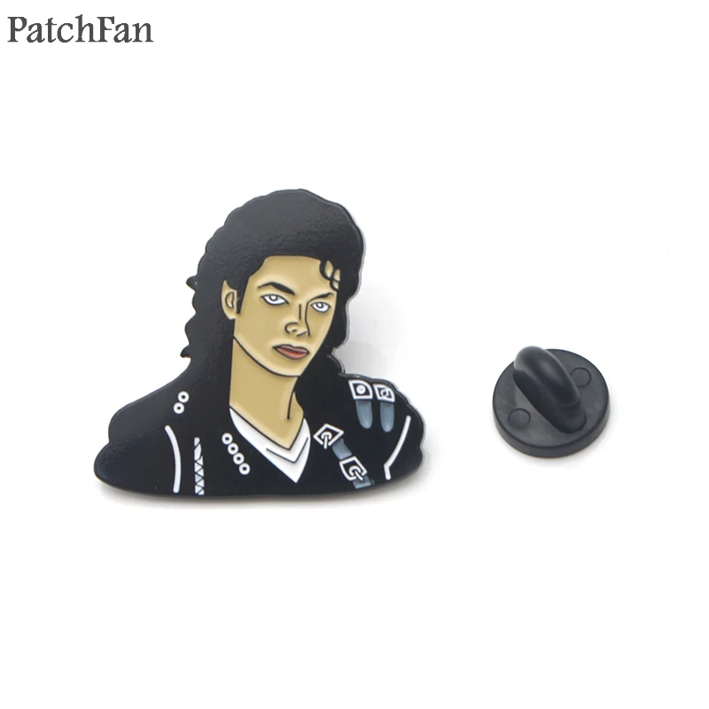 

Patchfan Michael Jackson Metal Zinc Enamel pins Trendy medal para backpack shirt clothes bag brooches badges for men women A1786