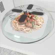 НОВАЯ пищевая разбрызгивающаяся Крышка для микроволновой печи с защитой от распыления Крышка для духовки Крышка для масла с подогревом герметичная Пластиковая крышка для посуды пищевая крышка