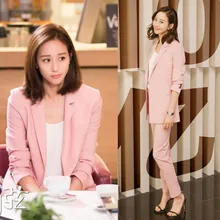 ^^Best Offers Pant suits for women 2019 new style solid color pink temperament Slim office ladies uniform OL two-piece suit ^^Best Offers Pant suits for women 2019 new style solid color pink temperament Slim office ladies uniform OL two-piece suit