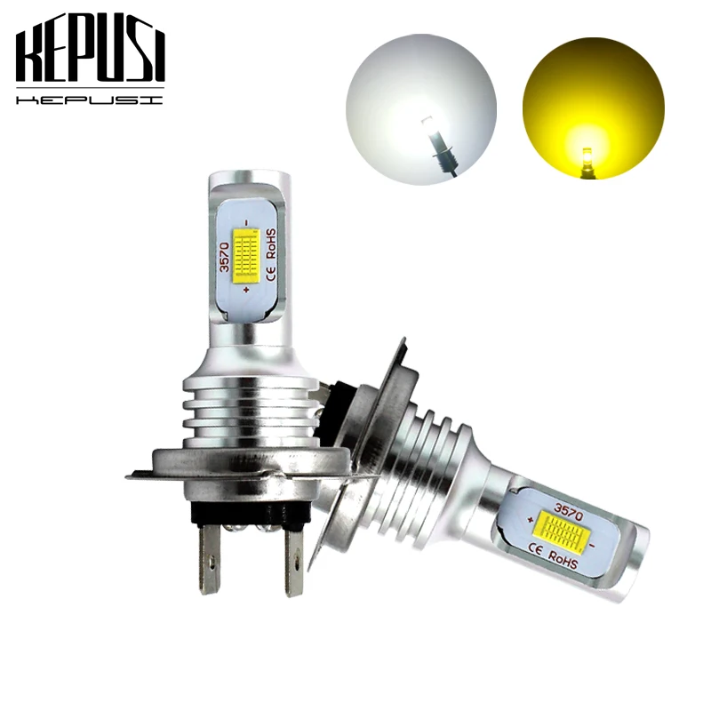 

2x H7 Led Fog Light Bulb Auto Car Motor Truck Canbus Error Free LED Bulbs Driving Lights DRL Lamp 12V 24V for Cars White Canbus