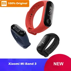 Оригинальный Xiaomi mi Band 3 mi band 3 Smart Tracker группа мгновенное сообщение 5ATM водостойкий OLED сенсорный экран китайская версия