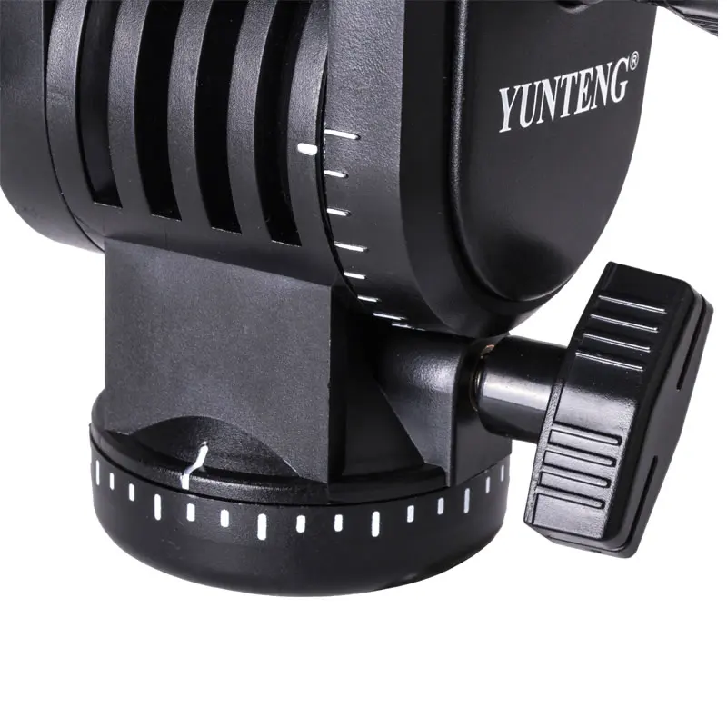 YUNTENG YT-930 DSLR Photo Camera Video Fluid Drag Tilt Pan Tripod Head for Nikon Canon Sony DV