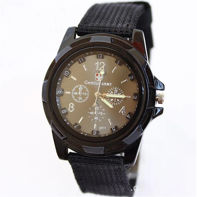Мужские военные часы с нейлоновым ремешком, высококачественные кварцевые мужские спортивные часы Gemius, повседневные наручные часы