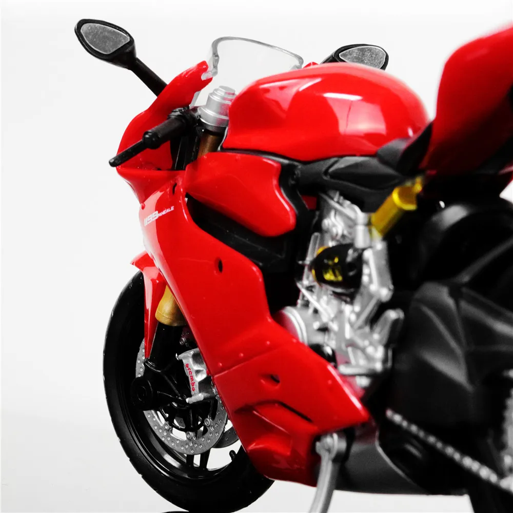 Литой металлический бак DUCATI 1199 масштаб 1:12 гоночный мотоцикл мини модели