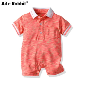 

AiLe Rabbit 2019 Baby Lin Tai Clothes Short Sleeve Straight Angle Summer Wear T Pity Newborn Clothes Baby Ha.