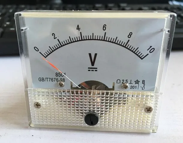 85C1 DC 0-10 В тип указателя DC вольтметр Механическая Заголовок