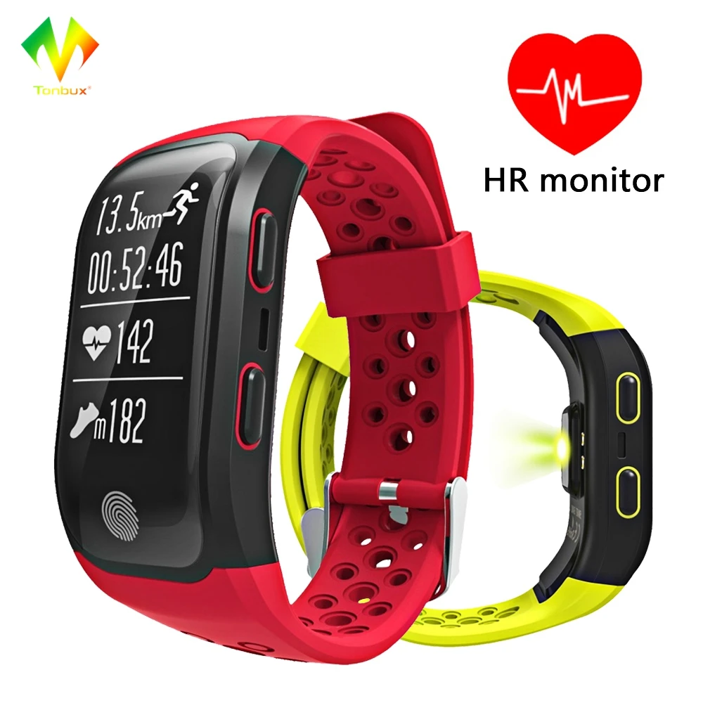  Tonbux S908 GPS IP68 Wasserdichte Intelligente Uhr Herz-Monitor-Sport Smart Armband Große Batterie 
