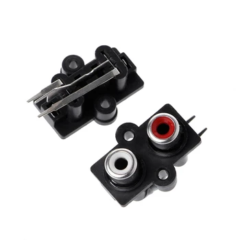 

5 Pcs PCB Mount 2 Position Stereo Audio Video Jack RCA Female Connector