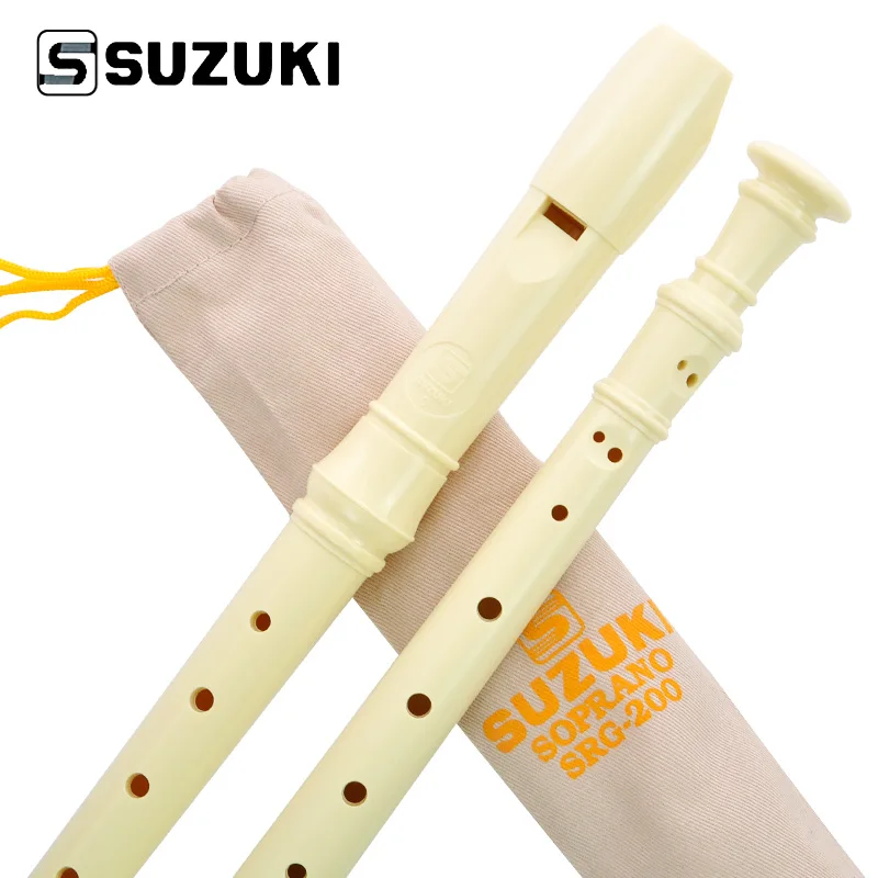 High Quality SUZUKI SRG 200 Germany Type 8 Holes Soprano Recorder