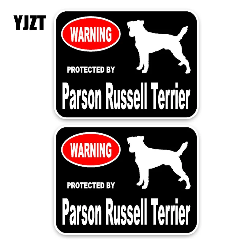 YJZT 15*11 4 см 2X Parson Russell Terrier собака хипстер мультфильм животное ПВХ стикер