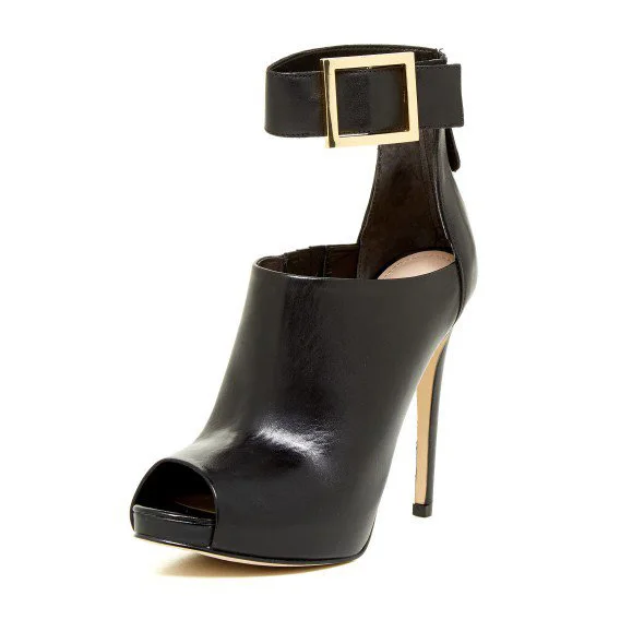 black_peep_toe_ankle_strap_fashion_booties