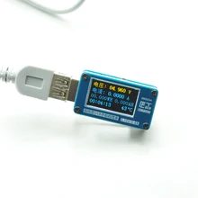 High Precision oled USB detector voltmeter ammeter power capacity tester meter voltage current mobile resolution 1mV 0.1mA