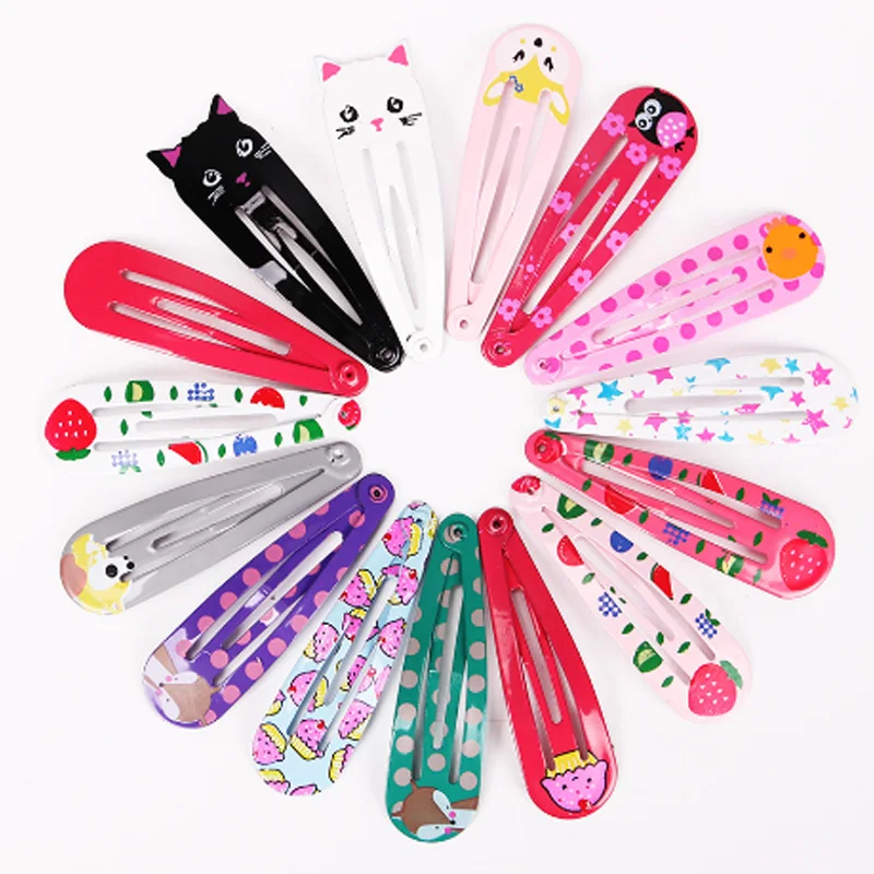 

18PCS/3 Set Children Snap Hair Clips Barrettes Girls Cute Hairpins Colorful Headbands for Kids Hairgrips Hair Accessories T358