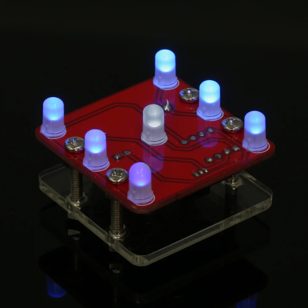 DIY Свинг встряхивания светодиодный набор игральных костей с маленьким вибрационным двигателем Diy электронные наборы(без батареи