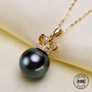 

Luxury genuine G14K Gold Accessories Fashion Pearl Pendant Settings Findings Pendant Mountings Women Accessories Female Jewwelry