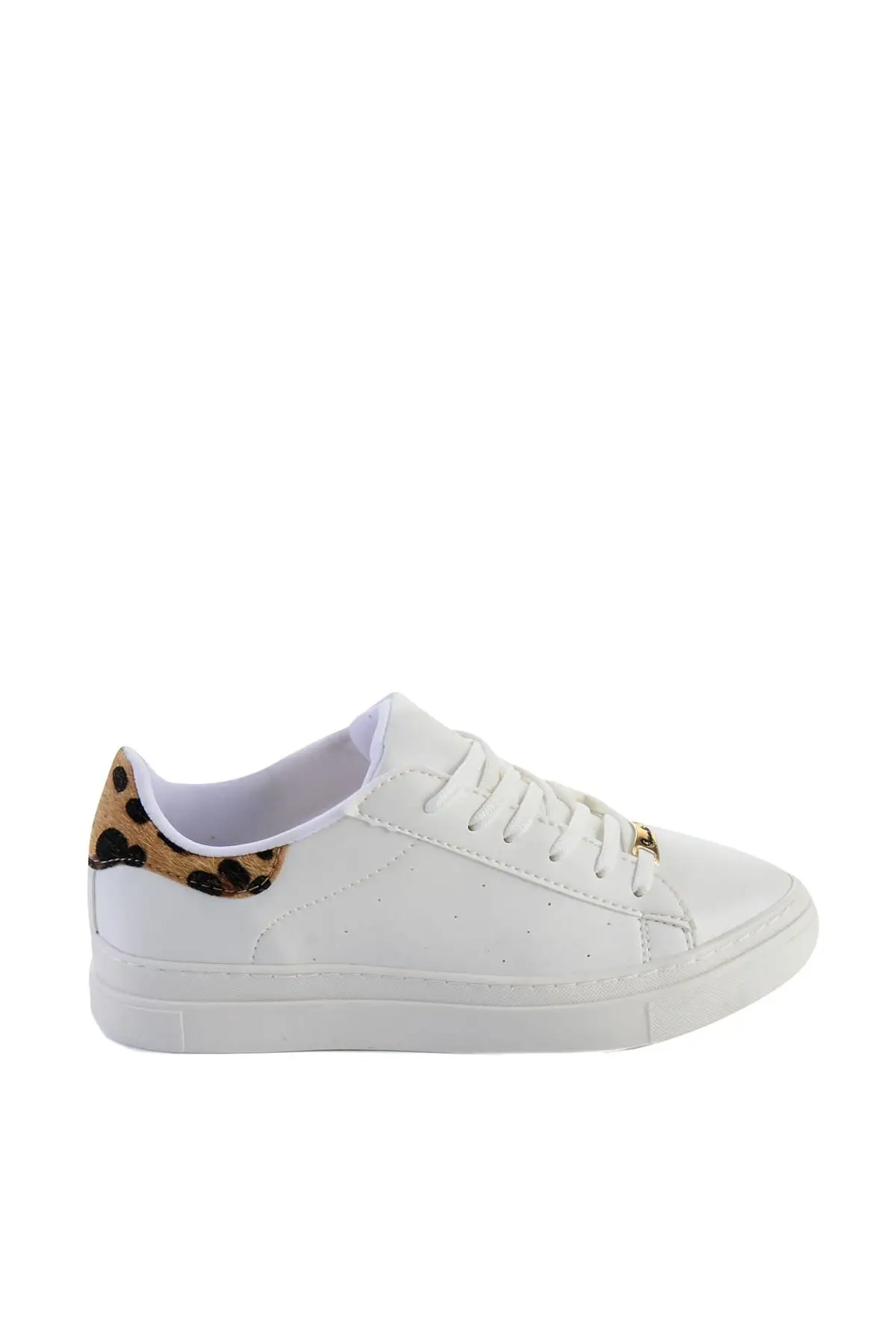 Bambi белые леопардовые женские кроссовки H0606063309