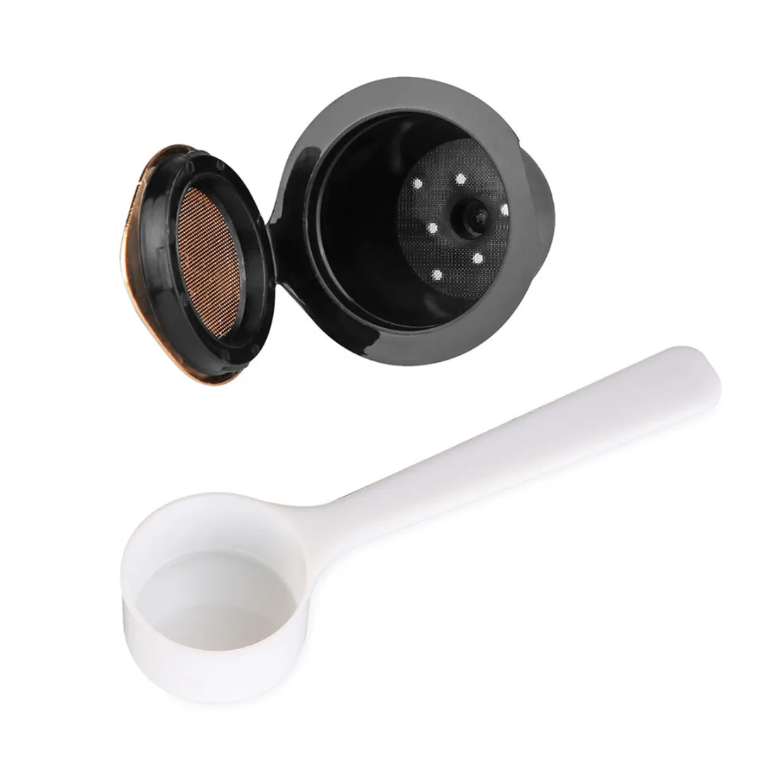2pcs Eco-friendly Reusable Micro Mesh Coffee Filter Capsules Espresso Brewer Filters Kitchen Coffee Shop Tools