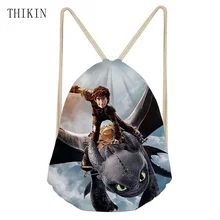 THIKIN Cool Аниме, Как приручить дракона, на заказ, сумки для плавания для детей, для мальчиков и девочек, школьная спортивная сумка, лучшие подарки