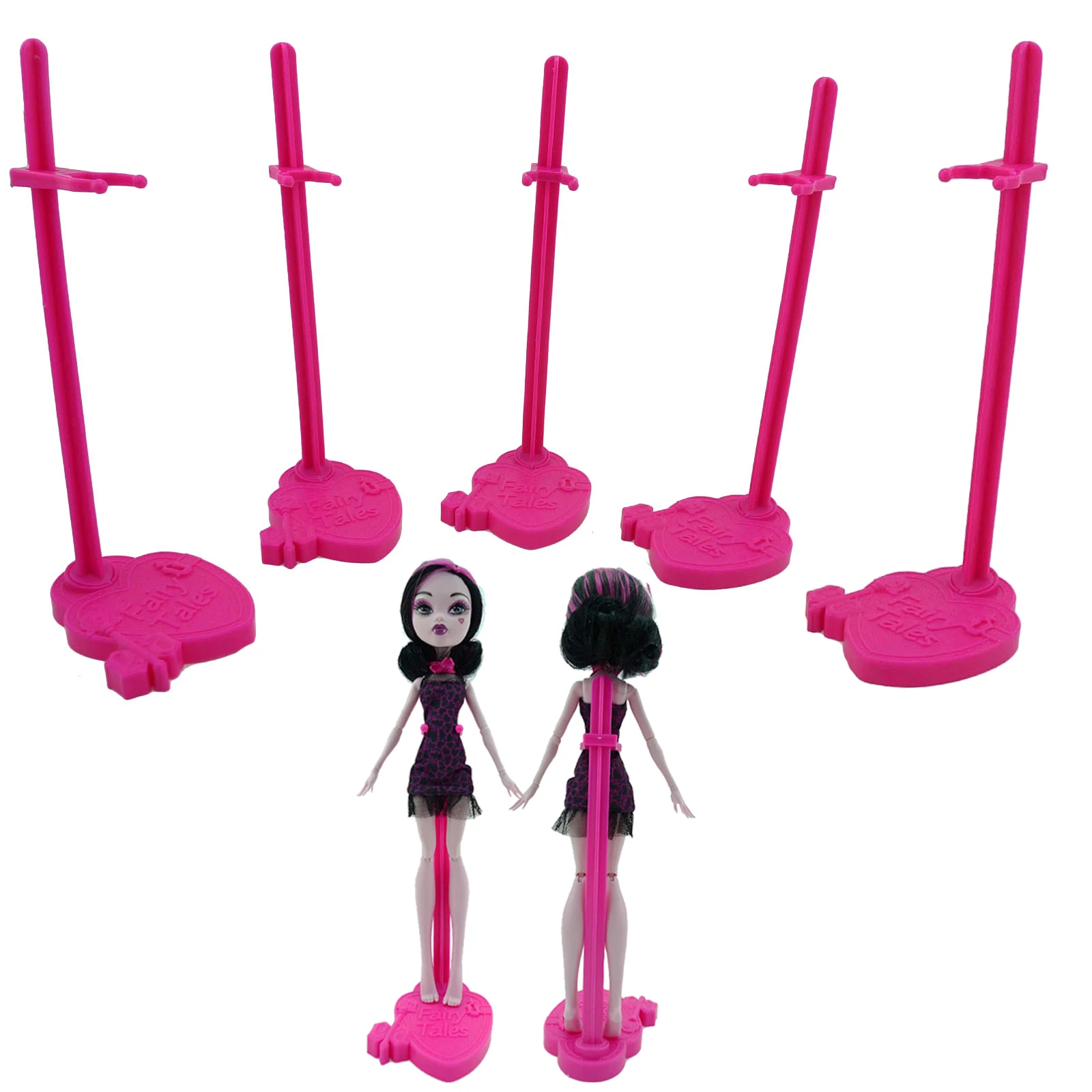 5 шт. подставка для кукол дисплей держатель розовая игрушка модель аксессуары для куклы Monster High для Ever After High кукольный домик для девочек детская игрушка