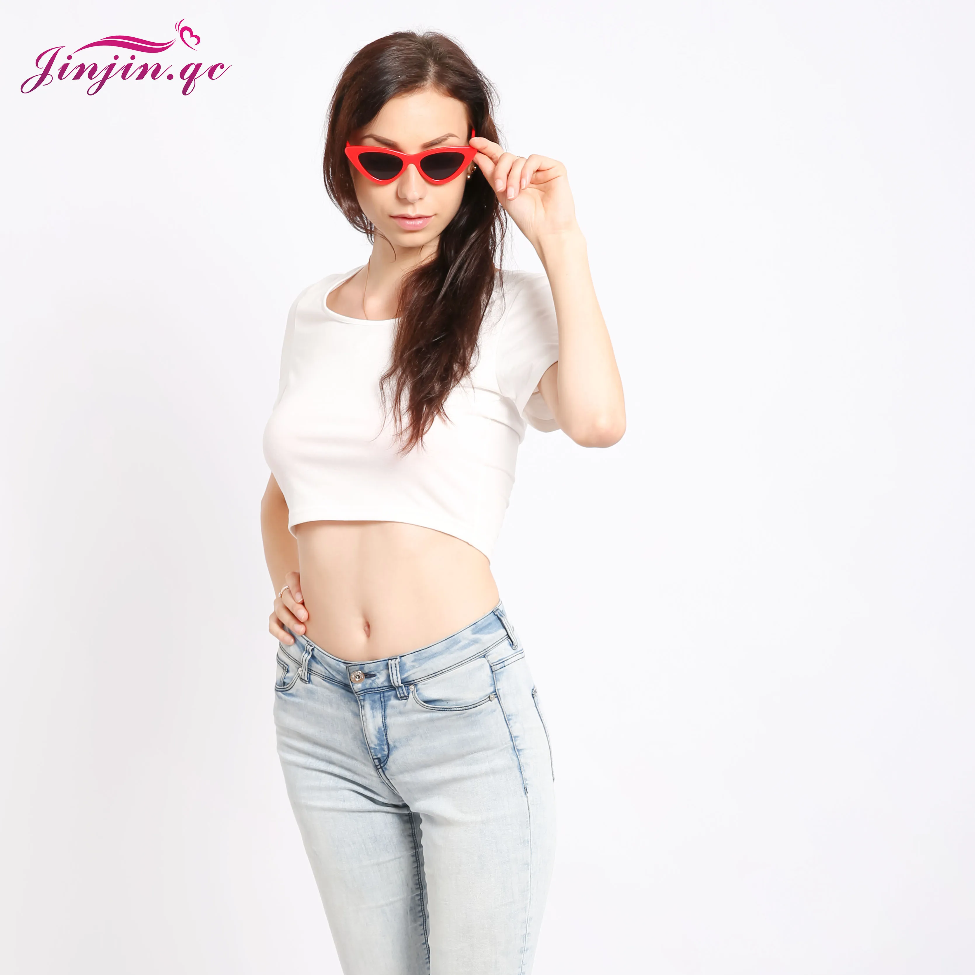 

Jinjin.QC Fashion Cat Eye Sunglasses Women Sun Glasses Ladies Vintage Glasses Female Triangle Sexy Retro oculos de sol feminino