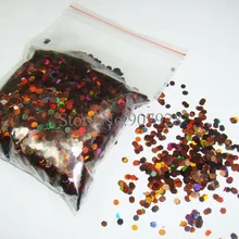 Shipping-50g/сумка x 2,5 мм(1/1") лазерные кофейные блестки шестиугольные блестки углы формы для украшения ногтей DIY
