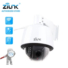 ZILNK 1080P Full HD PTZ скоростная купольная ip-камера 5x оптический зум водонепроницаемый WiFi Поддержка TF карта Обнаружение движения Onvif H.264 белый