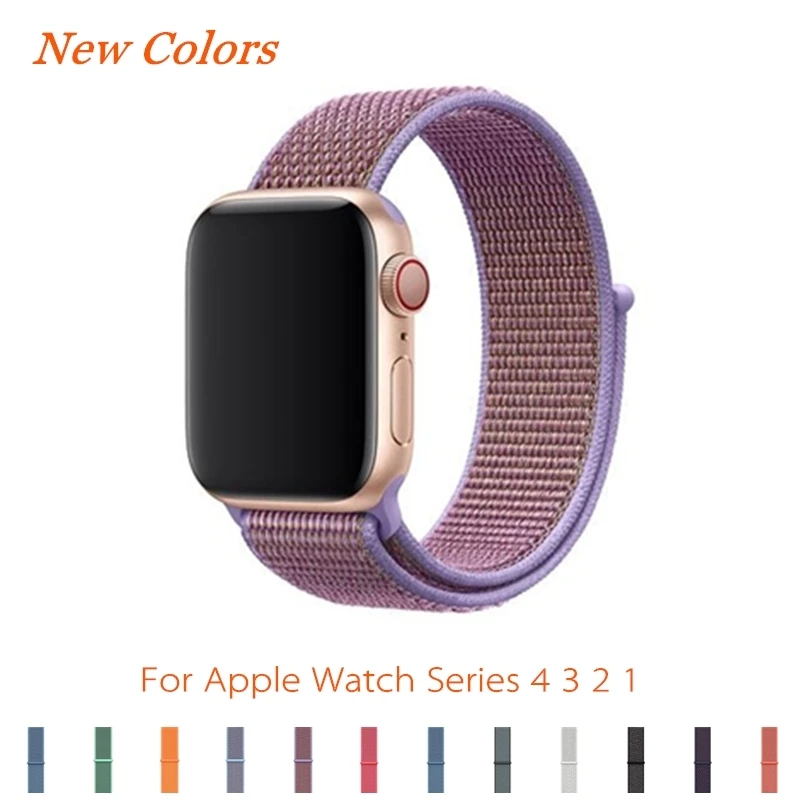 

Konaforen Strap For Apple Watch band 4 44mm 40mm iwatch band 42mm 38mm correa Sport Loop Nylon bracelet watch Accessories 3/2/1