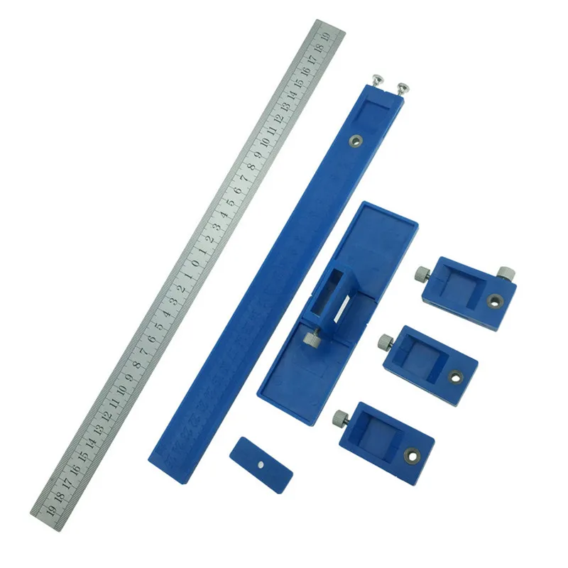 Cabinet Hardware Jig True Position Tool Fastest And Most Accurate Knob & Pull Jig Wood Drilling Dowelling Hole Saw Master Syst