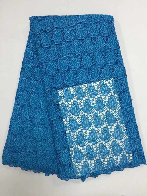 

High Quality African Chemical Lace Fabric Water Soluble pure colour Nigerian Guipure Wedding African Lace Fabrics f16d175
