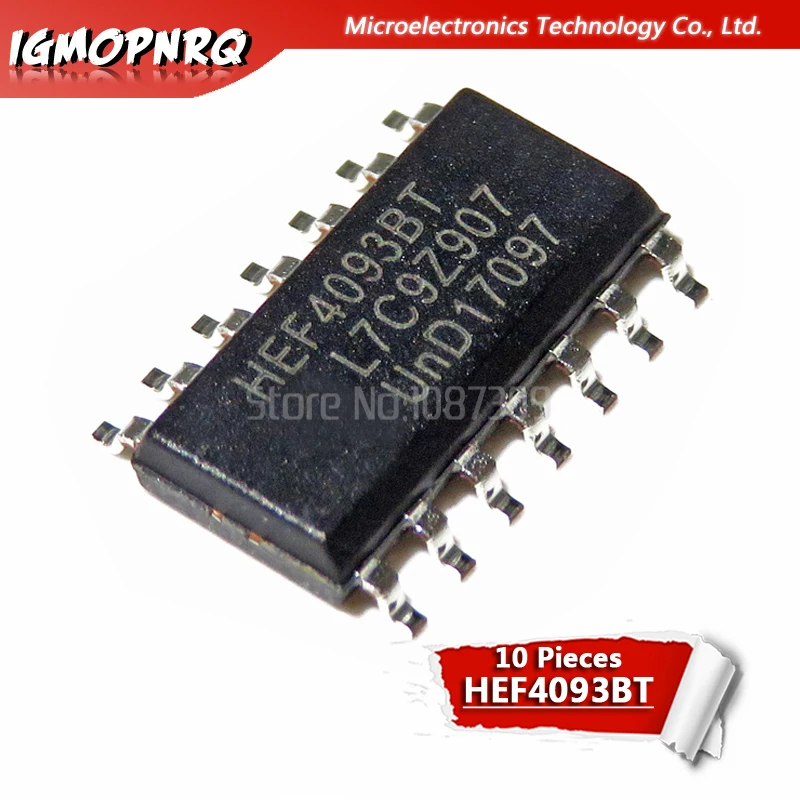 10 шт. HEF4093BT HEF4017BT HEF4052BT HEF4069UBT SOP логический чип устройства HEF4093 HEF4017 HEF4052