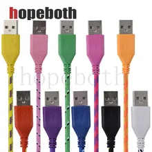 Кабель Micro USB, 10 шт./лот, зарядный кабель с нейлоновой оплеткой, 1 м, 2 м, 3 м, кабель порта Microusb для samsung, Xiaomi, других телефонов на базе Android