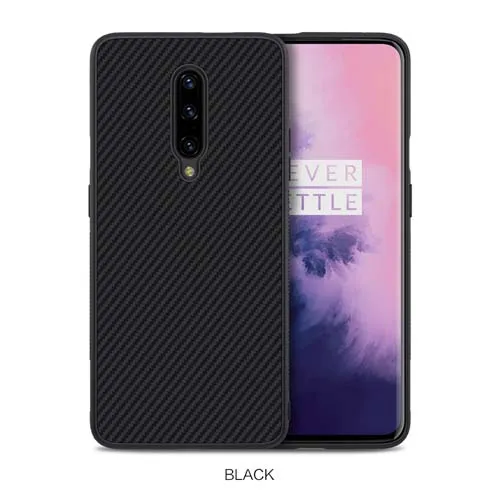 Черный Чехол NILLKIN из синтетического волокна для OnePlus 7 Pro Жесткий чехол из поликарбоната матовая задняя оболочка для One Plus 7 Pro Чехол capa - Цвет: Черный