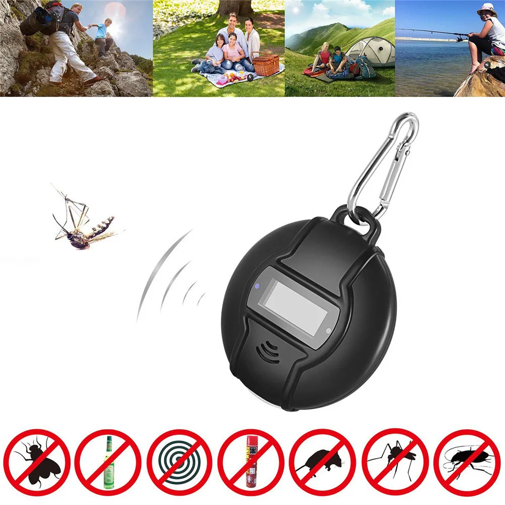 

NEW Portable Solar/USB Ultrasonic Pest Repeller with Compass Outdoor Protection camping equipment Safe Efficient practical Tool
